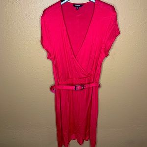 Express Pink wrap dress